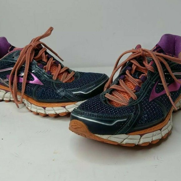 Brooks Women's Adrenaline GTS 15 Blue Purple Shoes - Picture 1 of 12